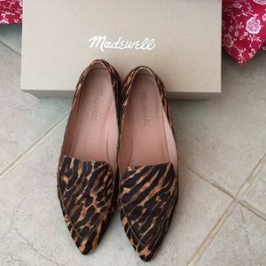 Madewell Leopard Calf Hair Loafers 8.5